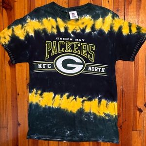 Vintage Green Bay Packers NFL Tie Dye Shirt